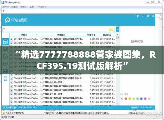 “精选7777788888管家婆图集,RCF395.19测试版解析”