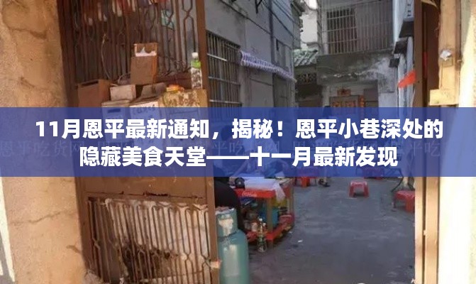 十一月最新发现,恩平小巷深处的隐藏美食天堂揭秘通知