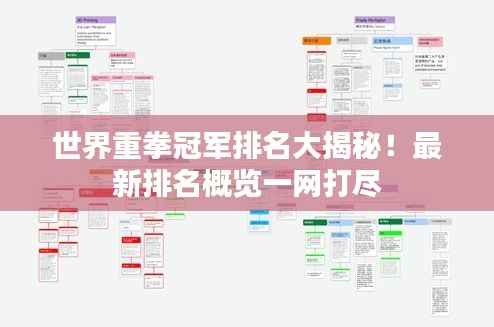 世界重拳冠军排名大揭秘！最新排名概览一网打尽