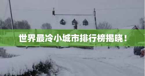 世界最冷小城市排行榜揭晓!