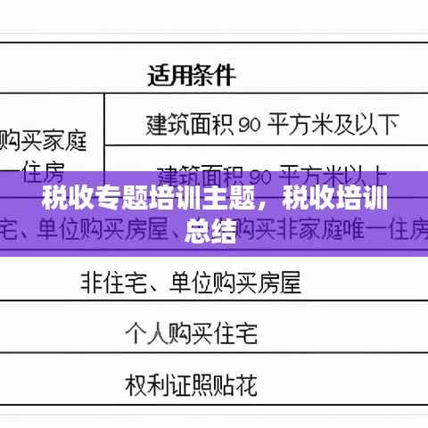 税收专题培训主题,税收培训总结